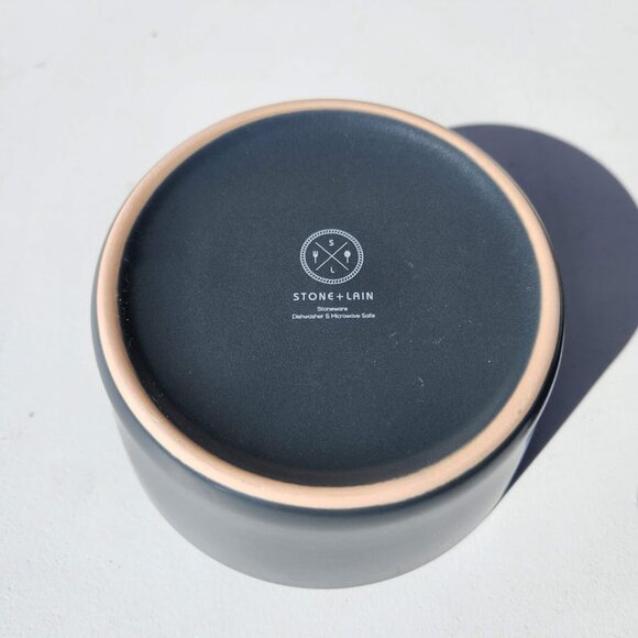 NEW Stone Lain Stoneware Round Bowl Dinnerware Gray Replacement Matte Minimalist - Picture 6 of 12